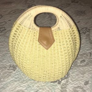 Round Rattan Handbag